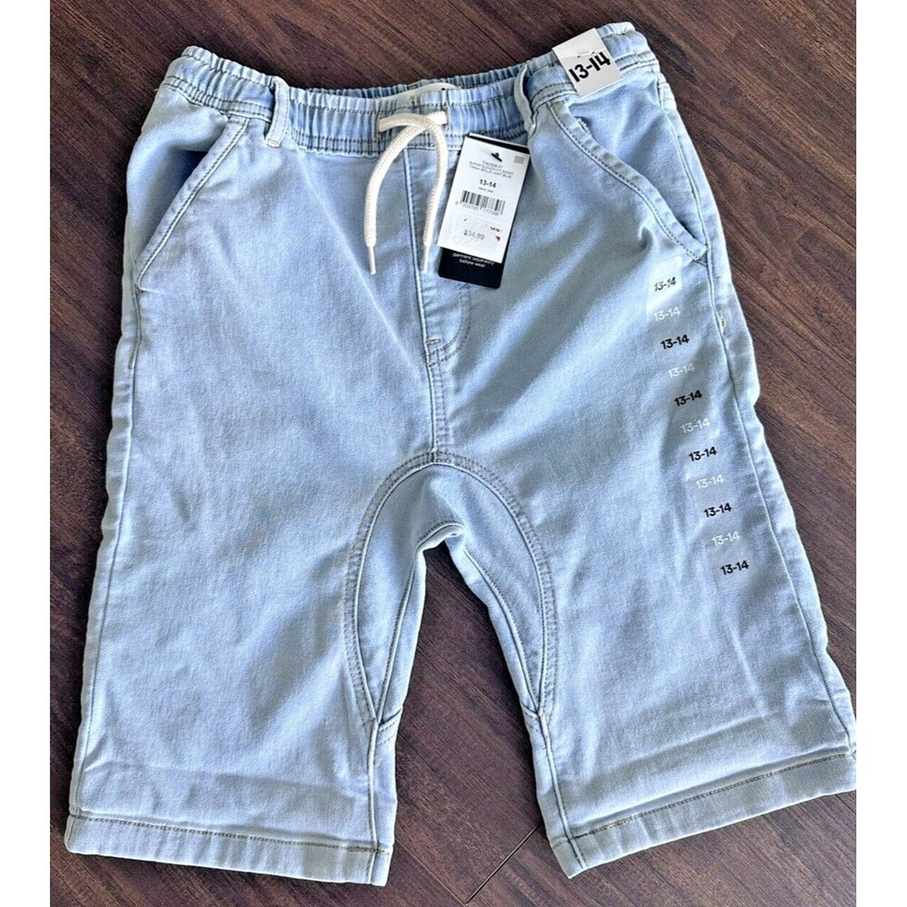 Cotton On Kids Super Slouch Fit Boys Shorts  jeans denim Drawstring Waist 13-14